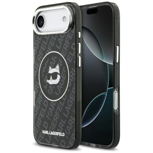 Husa pentru iPhone 17 Air - Karl Lagerfeld IML Choupette Head Logo MagSafe (KLHMP17MHMKBCHOK) - Black