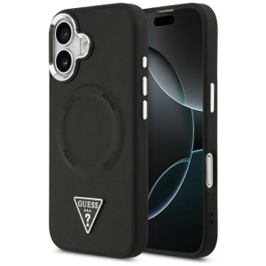 Husa pentru iPhone 17, Hardcase Triangle Logo MagSafe, Negru