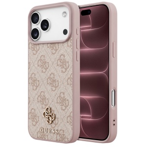 Husa pentru iPhone 18 Pro Max / iPhone 17 Pro Max - Guess Hardcase 4G Small & Classic MagSafe - Pink