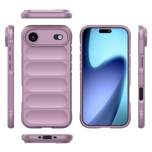 Husa pentru iPhone Air, SKYDDAR INNOVATION, Magic Shield, din Silicon Mat, set cu sticker, Mov - Img 2