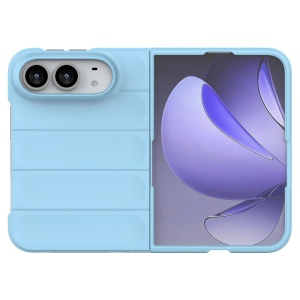 Husa pentru iPhone Duo din Silicon Mat, Antisoc, set cu sticker, Magic Shield, Albastru - Img 2
