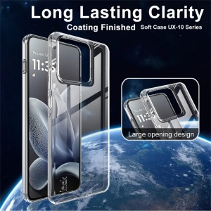 Husa pentru Motorola Edge 70 din silicon transparent, Slim, 1mm, set cu sticker, Transparenta - Img 3