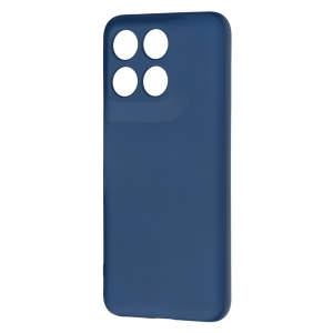 Husa pentru Motorola Edge 70 Fusion din Silicon Catifelat, Antisoc, set cu sticker, SoftElegance, Bleumarin - Img 3
