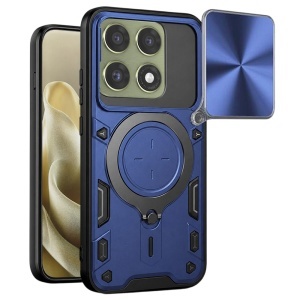 Husa pentru Motorola Edge 70 Pro, Inel Magnetic, Protectie Camera, set cu sticker, CamGuard Pro, Albastru