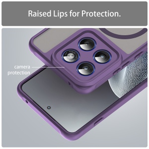 Husa pentru Motorola Edge 70, SKYDDAR INNOVATION, HaloFrost MagSafe II, Antisoc, set cu sticker, Mov - Img 4