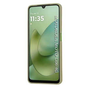 Husa pentru Motorola Moto G06, SKYDDAR INNOVATION, din Silicon Catifelat, SoftElegance, set cu sticker, Verde - Img 2