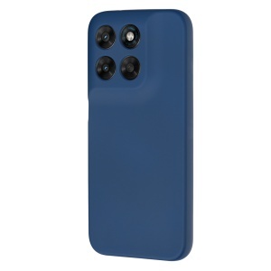 Husa pentru Motorola Moto G77 / Moto G67 din Silicon Catifelat, Antisoc, set cu sticker, SoftElegance, Bleumarin - Img 3