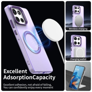 Husa pentru Motorola Moto G86, MagSafe, Antisoc, set cu sticker, CandyCase, Mov - Img 6