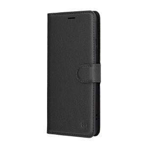 Husa pentru Motorola Moto G86, SKYDDAR INNOVATION, Leather Folio tip Carte, cu Portofel Interior, Finisaje Premium, set cu sticker, Negru - Img 7