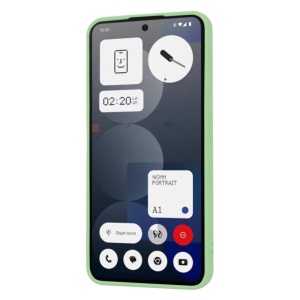 Husa pentru Nothing Phone (3a) Pro, SKYDDAR INNOVATION, SoftElegance din Silicon Catifelat, set cu sticker, Verde deschis - Img 2