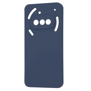 Husa pentru Nothing Phone (3a), SKYDDAR INNOVATION, SoftElegance din Silicon Catifelat, set cu sticker, Bleumarin - Img 4