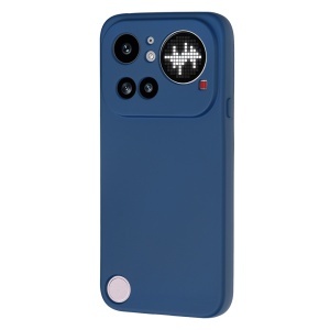 Husa pentru Nothing Phone (4a) Pro din Silicon Catifelat, Antisoc, set cu sticker, SoftElegance, Bleumarin - Img 3
