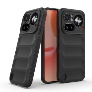 Husa pentru Nothing Phone (4a) Pro din Silicon Mat, Antisoc, set cu sticker, Magic Shield, Negru - Img 2