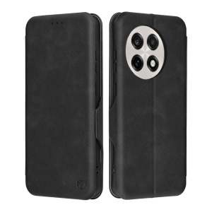 Husa pentru OnePlus 13R, SKYDDAR INNOVATION, Pocket Safe, tip carte din Piele Ecologica, Suport Carduri, Inchidere Magnetica, set cu sticker, Negru