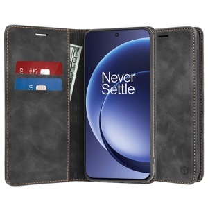 Husa pentru OnePlus 15R, SKYDDAR INNOVATION, Confy Cover tip Carte din piele Eco Premium, cu Portofel Interior, set cu sticker, Negru - Img 7