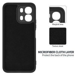 Husa pentru Oppo A6 4G din Silicon Catifelat, Antisoc, set cu sticker, SoftElegance, Negru - Img 5