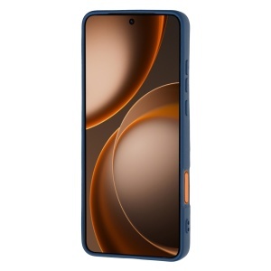 Husa pentru Oppo Find X9 Ultra din Silicon Catifelat, Antisoc, set cu sticker, SoftElegance, Bleumarin - Img 2