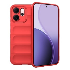 Husa pentru Oppo Reno14 F, SKYDDAR INNOVATION, Magic Shield, din Silicon Mat, set cu sticker, Rosu