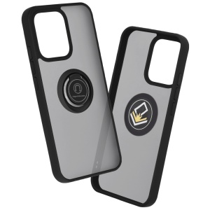 Husa pentru Oppo Reno14, SKYDDAR INNOVATION, Glinth cu Inel Rotativ 360° Magnetic, set cu sticker, Negru  - Img 8