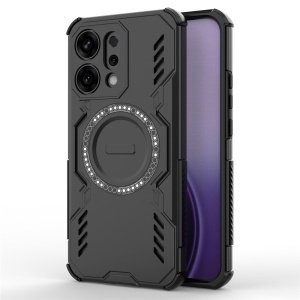 Husa pentru Oppo Reno14, SKYDDAR INOVATION, ArmorMag, Magsafe, set cu sticker, Negru