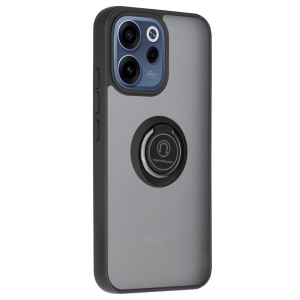 Husa pentru Oppo Reno15 F / Reno15 FS 5G, SKYDDAR INNOVATION, Glinth cu Inel Rotativ 360° Magnetic, set cu sticker, Negru  - Img 7