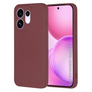 Husa pentru Oppo Reno16 din Silicon Catifelat, Antisoc, set cu sticker, SoftElegance, Bordo