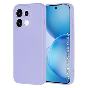 Husa pentru Oppo Reno16 Pro din Silicon Catifelat, Antisoc, set cu sticker, SoftElegance, Violet