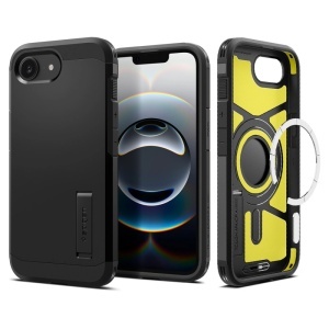Husa pentru Phone 17e / iphone 16e, Antisoc, Spigen Tough Armor MagSafe, Negru