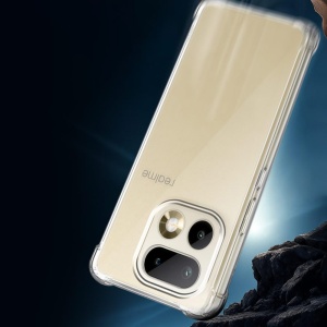 Husa pentru Realme 16 Pro, SKYDDAR INNOVATION, Shockproof Clear Silicone, Silicon Slim, set cu sticker, Transparenta - Img 5