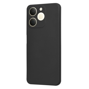 Husa pentru Realme Note 70T, SKYDDAR INNOVATION, din Silicon Catifelat, SoftElegance, set cu sticker, Negru - Img 3