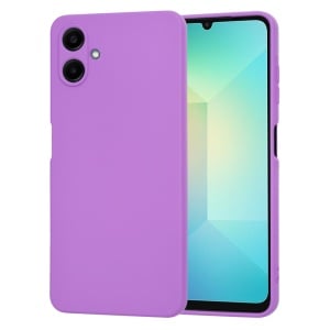 Husa pentru Samsung Galaxy A06 din Silicon Catifelat, set cu sticker, SoftFlex, Mov
