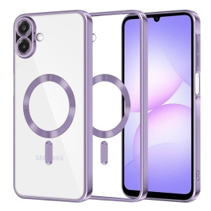 Husa pentru Samsung Galaxy A07 4G, SKYDDAR INNOVATION, Luxury Shield Magsafe, Protectie Antisoc, set cu sticker, Mov - Img 1