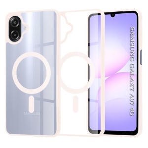 Husa pentru Samsung Galaxy A07 4G, SKYDDAR INNOVATION, MagSafe Pro din silicon, set cu sticker, Roz