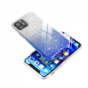 Husa pentru Samsung Galaxy A13 4G din silicon lucios, Skyddar Shining - Transparent / Albastru - Img 4