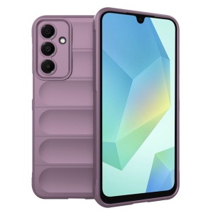 Husa pentru Samsung Galaxy A16 5G din Silicon Mat, set cu sticker, Magic Shield, Mov