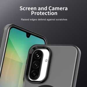 Husa pentru Samsung Galaxy A27 5G, MagSafe, Antisoc, set cu sticker, CandyCase, Negru - Img 3