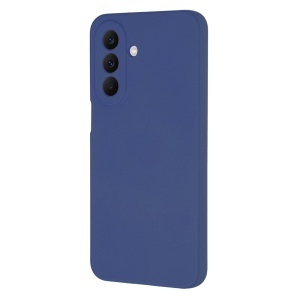 Husa pentru Samsung Galaxy A27 5G, SKYDDAR INNOVATION, din Silicon Catifelat, SoftElegance, set cu sticker, Bleumarin - Img 3
