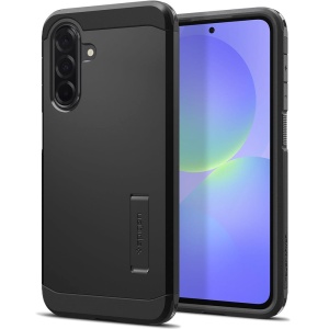 Husa pentru Samsung Galaxy A36 5G, Antisoc, Spigen Tough Armor, Negru