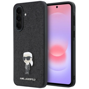 Husa pentru Samsung Galaxy A37 5G - Karl Lagerfeld Hardcase Glitter (KLHCSA37GKNPSK) - Fixed Ikonik Logo