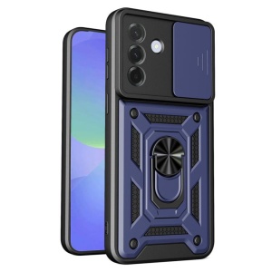 Husa pentru Samsung Galaxy A37 5G, SKYDDAR INNOVATION, CamShield, Inel magnetic, set cu sticker, Albastru - Img 2