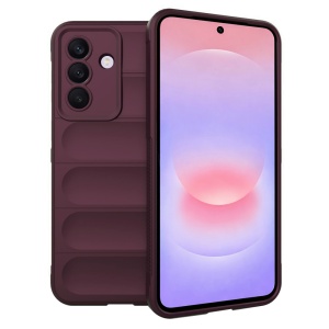 Husa pentru Samsung Galaxy A37 5G, SKYDDAR INNOVATION, Magic Shield, din Silicon Mat, set cu sticker, Bordo