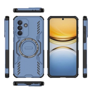 Husa pentru Samsung Galaxy A37 5G, SKYDDAR INOVATION, ArmorMag, Magsafe, set cu sticker, Albastru - Img 4