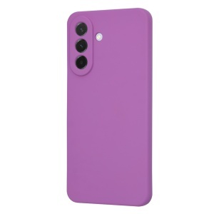 Husa pentru Samsung Galaxy A57 5G, SKYDDAR INNOVATION, din Silicon Catifelat, SoftElegance, set cu sticker, Mov - Img 2