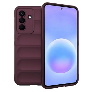 Husa pentru Samsung Galaxy A57 5G, SKYDDAR INNOVATION, Magic Shield, din Silicon Mat, set cu sticker, Bordo