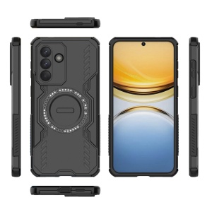 Husa pentru Samsung Galaxy A57 5G, SKYDDAR INOVATION, ArmorMag, Magsafe, set cu sticker, Negru - Img 3