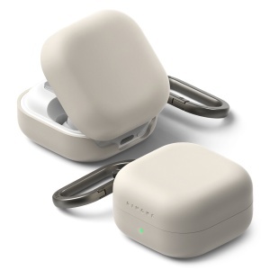 Husa pentru Samsung Galaxy Buds 4 / Buds 4 Pro - Ringke Silicone - Stone