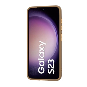 Husa pentru Samsung Galaxy S23 Magsafe, ce absoarbe intens socurile, Skyddar Frosted - Maro - Img 2