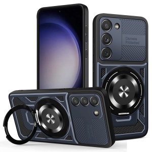 Husa pentru Samsung Galaxy S23, SKYDDAR INNOVATION, RuggedCam, Inel magnetic antisoc, set cu sticker, Albastru - Img 1