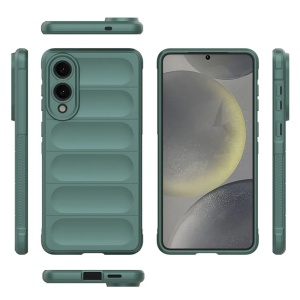 Husa pentru Samsung Galaxy S25 Edge, SKYDDAR INNOVATION, Vogue din Silicon Mat, set cu sticker, Negru - Img 2