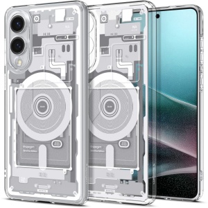 Husa pentru Samsung Galaxy S25 Edge, Spigen Ultra Hybrid Zero One - Alb
